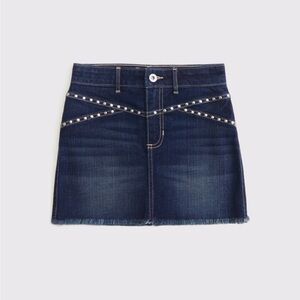 abercrombie kids Indigo Denim Skort with Silver Studs